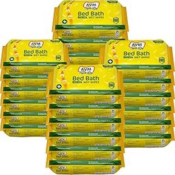AVM Super Dry Bed Bath Wet Wipes Extra Large (32 * 32 cm) 10 Pcs/Pack | Pack of 12P - 120Pieces Soft and Hygiene/Refreshing Sponge Bath/Skin-Friendly.-image-63