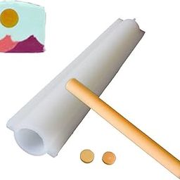 X-Haibei Round Tube Column Silicone Soap Candle Mold Embed Soap Making Supplies Dia. 1inch-image-26
