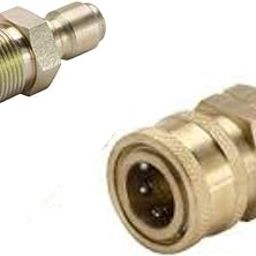 CAZAR M22X15 Brass Quick Connector for Pressure Washer (Quick Coupling Motor to Output Hose Pipe & Gun to Output Hose Pipe) (Set of 1 Male and 1 Female)-image-19