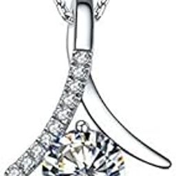 92.5 Sterling Silver American Diamond Glorious Princess Pendant for Women & Girls-image-7