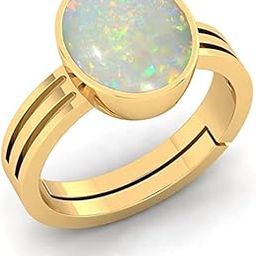Natural Opal Stone Asthdhatu Adjustable Ring 4.25 Carat 5.00 Ratti and Certified Exclusive Gemstone astha dhatu Free Size anguthi Gemstone for Men and Women-image-46