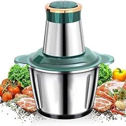 LINKChef Electric Meat Grinder 2L Stainless Steel Electric Meat Grinders with Bowl Kitchen, 700W Heavy Food Chopper, Vegetables, Onion, Garlic Slicer Machine, Fruit & Nuts Blender (Multicolour)-image-59