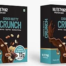 NUTS'MOR - Protein Daily Choco Nutty Crunch12g Protein Bar (Pack of 12) Protein Blend, Vitamins, Fibres & Minerals, No Preservatives,100% Veg, Natural, No Added Sugar,-600g-image-50