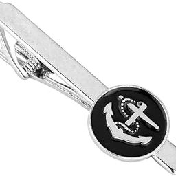 316L Stainless Steel Anchor Simple Classic Neck Tie Bar Clasp Clip for Men Boys-image-21