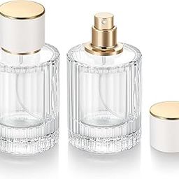 Hunky Dory 2pcs 100ml Empty Refillable Reusable Perfume Bottle With Cap and Metally Pump For Perfume, Essential oil, Beauty,Travel And Costmeic Use-22