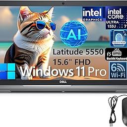 Dell Latitude 5550 15 Business AI Laptop, 15.6" FHD Computer, Intel Ultra 7 155U (Beat i7-1355U), 32GB DDR5 RAM, 1TB PCIe SSD, WiFi 6, Backlit Keyboard, Fingerprint Reader, Windows 11 Pro-37