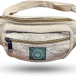 Hemp Waist Bag for Men & Women by Ecofrico | Stylish & Eco-Friendly Crossbody Fanny Pack & Sling Bag | Ideal for Travel, Hiking, Sports, Cycling & Running | Durable Money Belt with Adjustable Strap-image-13