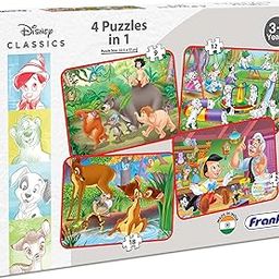 Frank 4 in 1 Disney Classics Jigsaw Puzzle for Kids for Age 3, 4, 5, 6, 7 | Fun & Challenging Brain Booster Educational Toys | Puzzle Games for Focus and Memory | Gifts for Girls & Boys - 63 Pieces-picture-27