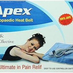 Apex Heat Therapy Orthopaedic Pain Reliever Electric Heating Pad with Belt, Temperature Controller (Regular Size Large, Multicolour)-9