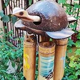 Bellissimo Decors Imported Turtle Hand Painted Bamboo Wind Chime. (Made in Indonesia)-image-75
