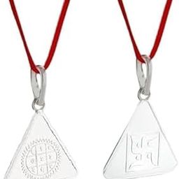 Trishakti Products-The life healing Products Surya Yantra Locket, Pendant In Pure Silver For Men & Women, Silver 7 gm Size 4x4 cm, Triangle shape-image-66