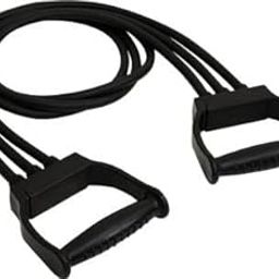 Fitcozi Triple Toning Tube Exercise Resistance Band for Physical Fitness and Yoga at Home & Gym for Men & Women� (Black)-image-85