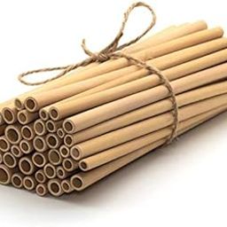 TUGS 100% Bamboo Grass Straws (6-8 mm) Pack of 50, Natural Eco Friendly Biodegradable Drinking Straws with Straw Cleaning Brush - Reusable. Complimentary 1 Hanging Air Freshner-image-20