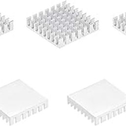 CentIoT - 28X28X6MM Aluminium Heatsink - Slotted Fins Anodised Silver (Pack of 5)-14