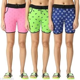 Women Basic Cotton Boxer Shorts-Pack of 3-image-105
