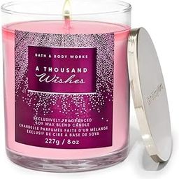 Bath and Body Works A Thousand Wishes Single Wick Candle | 227 g / 8 oz | Single Wick Candle| Woodsy Fragrance-image-48