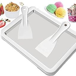 Citaaz Rolled ice Cream Maker Machine,with Shovels,Homemade Rolled ice Cream,Frozen Yogurt Machine,Anti-Griddle pan,sorbetmachine,Gelato Maker,Plate Freezer Bowl,Child Interactive ice Cream Maker-28