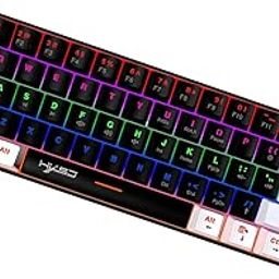 MERISHOPP Mechanical Keyboard Mini 61 Keys Mechanical Axis Light Adjustment for Office Whiteblack Blackcase|Computers/Tablets & Networking | Keyboards, Mice & Pointers | Keyboards & Keypads-26