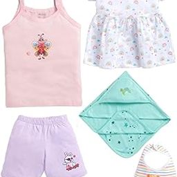 Peek A Boo by Rupa Baby Girls' Gift Set, Perfect for Baby Shower Clothing Set, 100% Cotton, Ultra Soft, Breathable-image-12