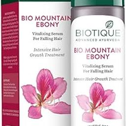 Biotique Bio Mountain Ebony Vitalizing Serum | Prevents Hair Fall & Soothes Scalp| Promotes Hair Growth | 100% Botanical Extracts | Suitable for All Skin Types | 120ml-9