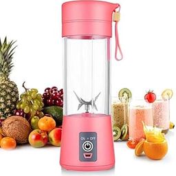 New Portable Electric USB Juice Maker with 6 blades, Juicer Bottle Blender Grinder Mixer, Whixant 6 Blades Rechargeable juicer Bottle (Multi color)-6