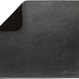 GadgetBite Mouse Pad Large Premium Vegan Leather Surface Desktop Mat Laptop Computer Mat for Home Office Smooth Surface for Comfortable Typing Writing and Gaming Pad (25 cm x 20 cm x 0.1 cm) - Black-image-73