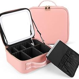 Ailanxin Makeup Bag with Led Mirror-Travel Makeup Bag with Led Mirror is with Waterproof Design Travel Makeup Bag, Best Gift is Makeup Case With Lighted Mirror.Makeup Bag With Mirror 3 Color Scene-image-6