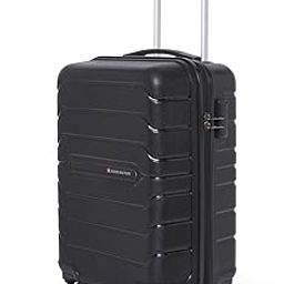 Rhombus Black 55 Cms Small Cabin Polycarbonate Hardshell Sided 8-360 Degree Rotatable Wheels Luggage/Suitcase-42