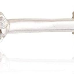 92.5 Sterling Silver Nose Pin for Women. 92.5% Pure Silver Small Nose Pin for Girls (Silver Ornaments : 0.050 Grams)-1