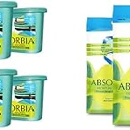 ABSORBIA Moisture Absorber | Classic - Season Pack Of 6 (600Ml| Moisture Absorber | Sachet - Pack Of 3 (200Ml Each)| Dehumidifier For Wardrobe, Shoe Racks, Cupboards & Closets¦-image-35