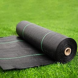 EXTRAEASY Garden Weed Barrier Landscape Fabric,Weed Block Fabric Heavy Duty 3.2OZ,Woven Mulch for Landscaping Ground Cover Weed Control Fabric, Black Garden Bed Liner (1.4ft x 150ft)-picture-23