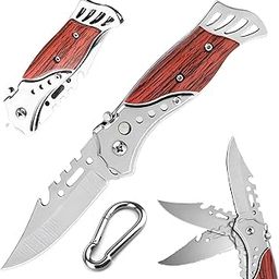 BISONBERG Kitchen Knife/Utility Knife for Kitchen Home Ideal for Portable -(with carabiner hook)-14