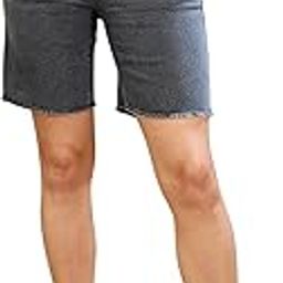 Grey High Waist Bermuda Shorts-image-29