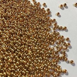 SPS MARKETING Sugar/Seed Beads Gold Color 10/0(2mm) 30grams-image-39
