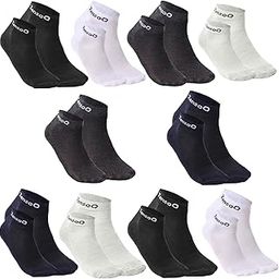 10 Pairs Ankle Socks for Man and Women with Odor-Free Cotton Sport and Running Unisex Combo Pack Socks (No smell) Use for Everyday Gym & Casual Wear Multicolor, Free Size-image-16