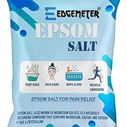 EDGEMETER Epsom Salt For Pain Relief Epsom Salt For Foot Epsom Salt For Bath Epsom Salts For Feet Pain For Muscle Relief, Relieves Aches & Pain Epsom Bath Salt Crystal and Bath (5Kg)-28