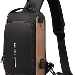 MilliMegaa Anti Theft Sling Bag for Men & Women Waterproof Shoulder Cross Body Bag with USB Charging Port for Travel Hiking Gym Picnic & Daily Use-image-80