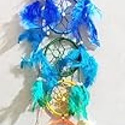 Money Vastu Fengshui Stone Gift Product Collection 7 Ring Handicraft Dream Catcher Wall Hanging for Positive Energy and Protections Bad Dreams and Nightmares Wool Windchime -Decorative Showpiece-image-99