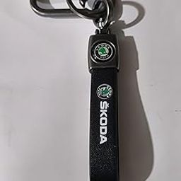 SKODA Leather Keychains with Carabiner-16