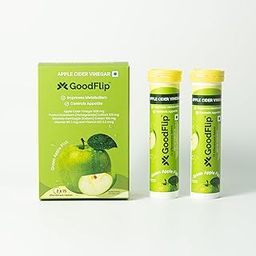 GoodFlip Apple Cider Vinegar Fizz – Effervescent Tablets with Garcinia Cambogia & Vitamin B6 | Supports Metabolism, Appetite Control & Gut Health | No Sugar, Gluten-Free, Non-GMO | Pack of 2-29