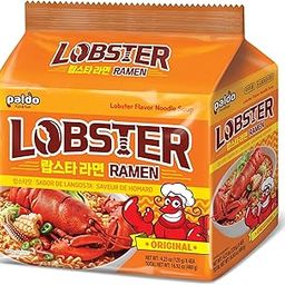 Paldo Lobster Ramen, Spicy Korean Noodles, Pack Of 4, 510 Grams-image-3