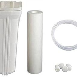 Sahaj Sales 10" Sediment Filter, 2 connectors (1/4") and 2 m 1/4" Pipe Pre Filter, Extra Protection Bowl, Extra Filter Suitable for Water Filter Solid Filter Cartridge (0.5, Pack of 5)-image-38