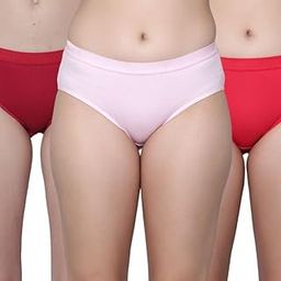 Women's & Girls Cotton Mid Rise Regular Wear Solid Hipster Panties Combo-picture-19