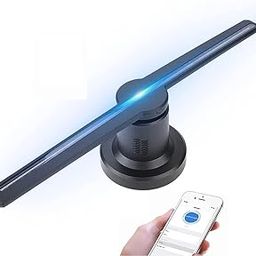 LOCOMOTO 3D Hologram Fan Advertising Display Best for Business,Store,Shop,Holiday with Wi-Fi Hi-Resolution 1600x576 PX Holographic LED Video Projector (2WING_16.5-inch)-picture-15