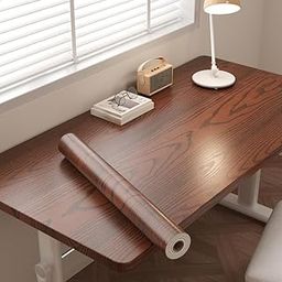 Self-Adhesive Wood Contact Paper for Cabinets Peel and Stick Grain Removable Wallpaper for Countertop Furniture Kitchen Wall (Wood 5, 12 by 24 INCH)-image-3
