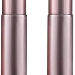 Multipurpose Rose Gold Color Roll On Glass Bottle with steel Ball, 10 ml with Cap (Pack of 2), for Beauty, Essential Oils, Blends, Skin Care, Travel, Toners, Cosmetic & DIY-37