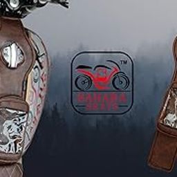 Sahara Seats Royal Enfield Interceptor 650/Continental GT 650 Mobile Tank Strap Leather Finish (Brown)-10