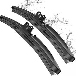 Caraxia Silicone Windshield Wiper Blades Passenger and Driver Side All-Weather Beam Wiper Blades (15Inch)-image-21