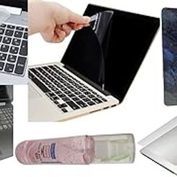 Anjo 6 in 1 Combo of Laptop Screen Protector, Keyguard, Laptop Lid and Trackpad Area Lamination, Cleaning Gel and Mouse Pad For All 15.6 inches Laptops (Matte, Transparent)-image-113