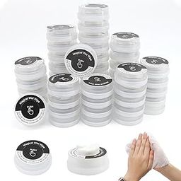 5 PCS Hand Pop Hand Wipes, Press Push Up Lemon Non-stimulating Sanitizing Mini Clean Towelettes Sanitizer, A Fun Way To Open Magical Strong Cool Wet Dry Type Portable for Travel On-the-Go Black White-2